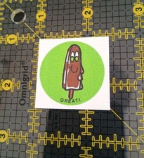 Vintage Stickers CTP Scratch And Sniff Sticker Mod VTG 80s CHOCOLATE ICE CREAM