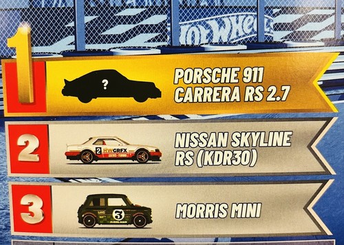 Hot Wheels Mystery T49 / 1, 2 & 3 Chase Porsche Nissan Skyline Mini Cooper 2025 - Bild 5 von 5