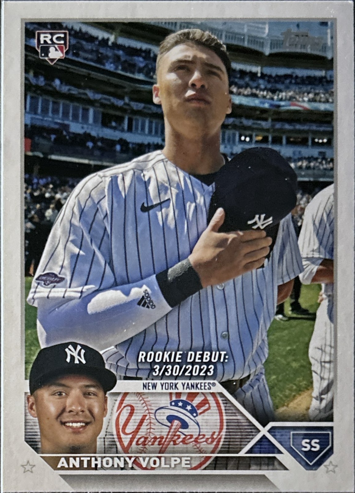 2023 Topps Update Series - Rookie Debut - Anthony Volpe #US77 (RC)