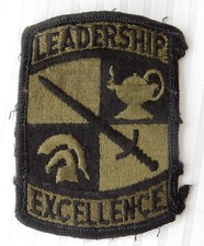 US Army ROTC Cadet Command Leadership Excellence Shoulder Patch