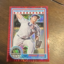 Panini 2025 Stars and Stripes Brennan Seiber #9 Red Fireworks /225 Rookie