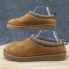 Koolaburra By UGG Burree Slipper Womens 7 Clog Slip On Faux Fur Leather Brown