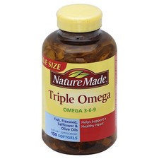 Lot of 3 Nature Made Triple Omega 3-6-9- 150ct Softgels - EXP 12/26-03/28