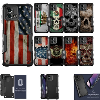 For [Moto G Stylus 5G (2025)][DUAL TACTICAL][Hybrid Two Piece Case]Shock Cover