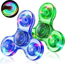 Fidget Spinners for Kids 2 Pack, Light up Sensory Fidget Toys Adults