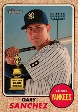 2017 Topps Heritage #444 Gary Sanchez SP - New York Yankees