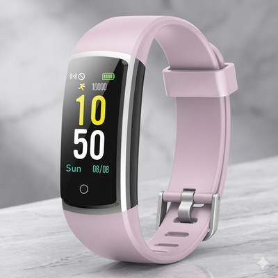  Fitness Armband Tracker HR   Wasserdicht IP68   Smartwatch Damen Rosa   NEU