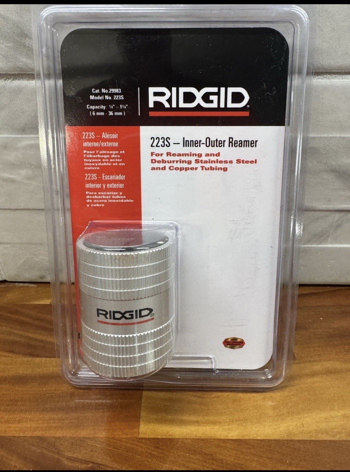 RIDGID 223S Inner-Outer Reamer Deburring Tool Reamer, MPN 29983