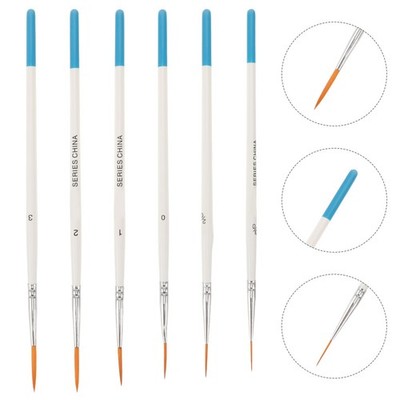 6 Pcs Comic-Hakenstift Kleine Detailpinsel Professionelle Mini-Pinsel