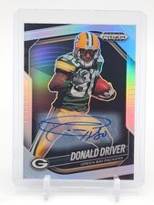 DONALD DRIVER 2025 PRIZM BLACK AUTOGRAPH SILVER AUTO #61 GREEN BAY PACKERS Q2045