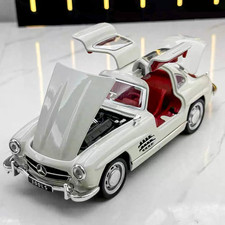 132 1954 Mercedes-benz 300sl Gullwing Diecast Model Car Sound Light Pull Back 132 1954 Mercedes-benz 300sl Gullwing Diecast Model Car Sound Light Pull Back