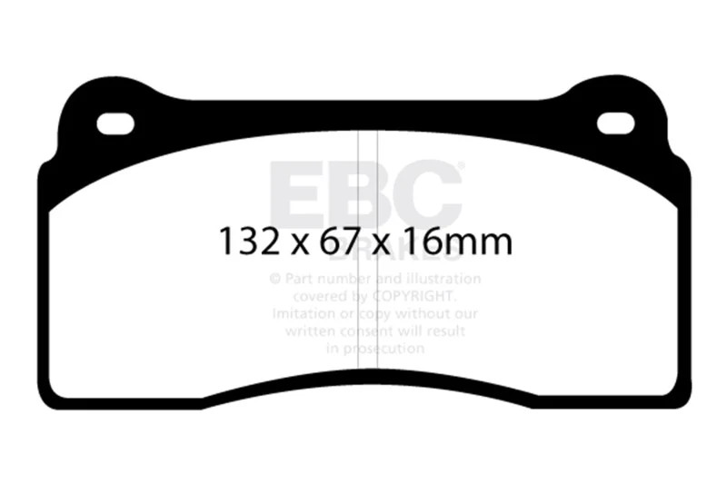 EBC DP41110R Redstuff Rear Ceramic Brake Pads for 05-17 Aston Martin Vantage