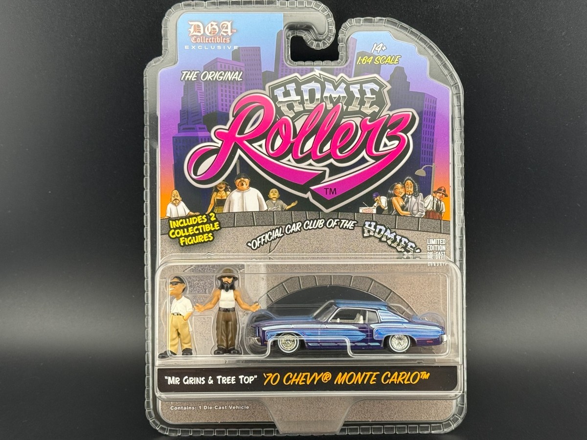 Greenlight 1970 Chevrolet Monte Carlo Blue Homie Rollerz 204871 1