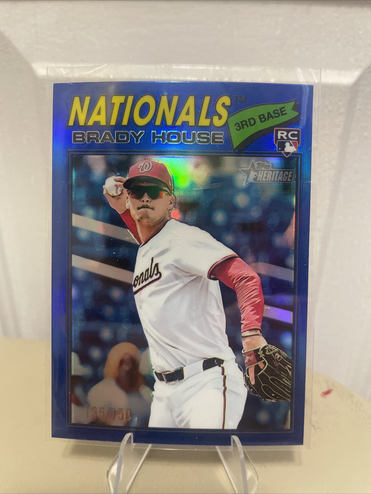 Brady House /150 Blue Chrome Refractor 2026 Topps Heritage #153