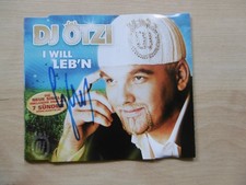 DJ Ötzi autograph signed CD cover "Ich Will Leb ́N"