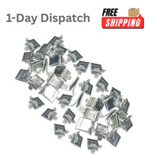 ..Bueyfolt 40 Pcs Adjustable Steel Shelf Support Clips Silver