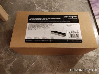StarTech TB3CDK2DHUE Thunderbolt 3 Dock USB-C Host-Kompatibilität Dual 4K OVP