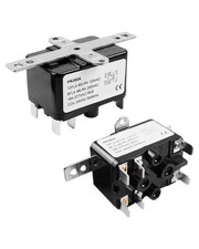 2 Pack 24V Fan Relay AC Switch SPST Fit for Control HVAC Coleman Black