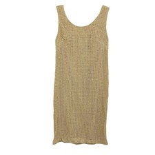 Vintage Stiletto Open Weave Sheath Dress Union Made USA Festival Retro Size 10