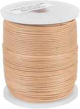 Waxed Cotton Cord 1mm 2mm Braided Jewelry Making Macrame DIY Crafts 109 Yards