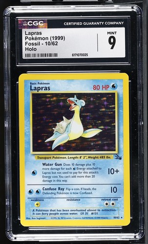 Lapras (Unlimited) graded CGC 9 for sale on eBay