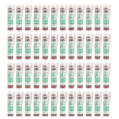 48x duBAUST SAB24 Sanitärsilikon Basic 300ml Kartusche versch. Farben