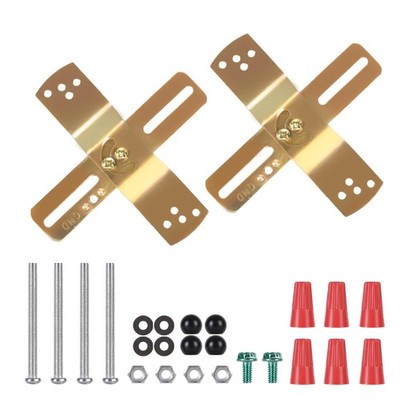 2 Pack 4 Inch Light Fixture Mounting Brackets Adjustable Crossbar Plates
