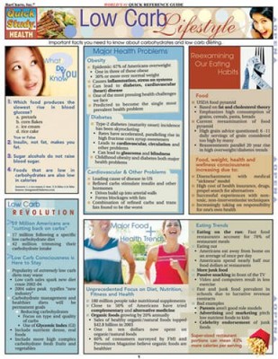 Low Carb Lifestyle (Quickstudy: Health) - Pamphlet By BarCharts, Inc - GOOD