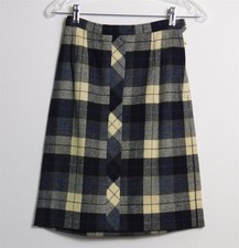 Vintage Women's 1970s BOBBIE BROOKS Calgary Plaid Wool Blend Skirt