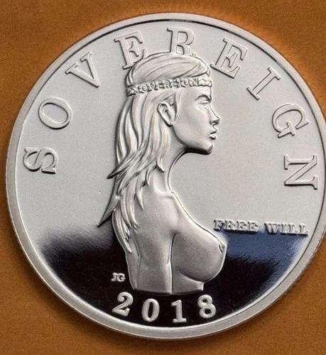 Ultra Rare 2018 Free Will Sovereign Bullion 1oz .999 “Choke The State” 50 Minted