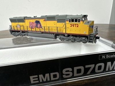 KATO N Scale #176-7504 SD70M Diesel Loco - Union Pacific #3972 w/DCC Needs TLC!