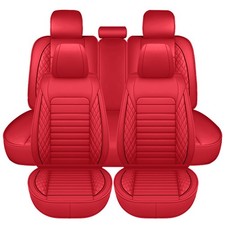 For Toyota Full Set 5-seat Car Seat Covers Pu Leather Front Rear Cushion Protect