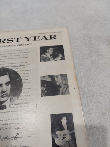 ELVIS PRESLEY +Scotty+ Bill LP-THE FIRST YEAR. Limited Edition Gold Label- RARE - Picture 16 of 19