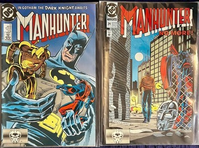 Manhunter #17 + 24 [Direct Edition] 1988. **VGC - Carded & Bagged**