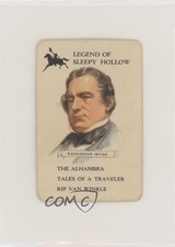 1960s Whitman Authors Card Game Mini Ornate Back Washington Irving 00jz