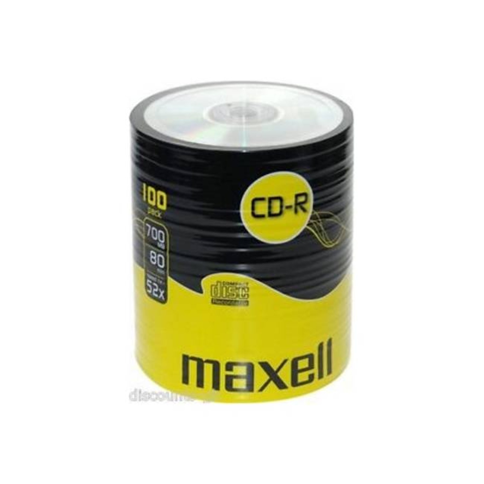Maxell 52x CD-R 700MB - 100 Discs (624037) Cello Wrap