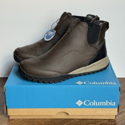 Columbia Fairbanks Rover Chelsea Boots Men s Size 12  Brown Waterproof Insulated