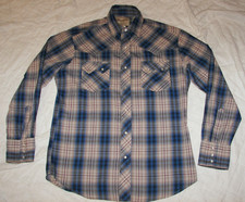 Men's Wrangler Western Shirt with Pearl Snaps - M