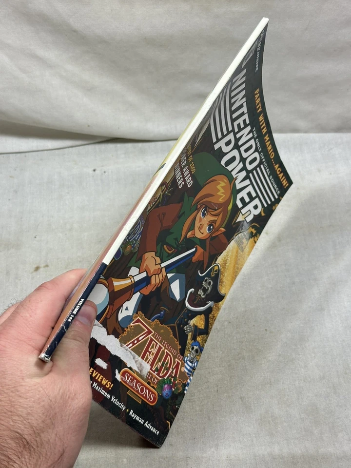 Nintendo Power Magazine 144 Zelda Oracle Seasons Ages w/ Poster and Inserts - Image 4 of 4