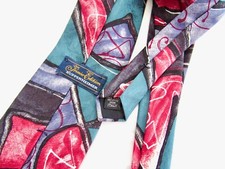 KUPPENHEIMER MENS 100 SILK TIE PREMIER EDITION MADE IN USA 3 7/8" WIDE