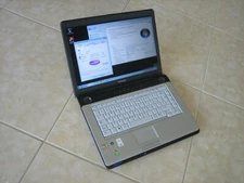 Toshiba Equium A210-17I PSAF5E Laptop 1.9GHz 2GBRAM 150GBHD NoPwrCord - WORKS!