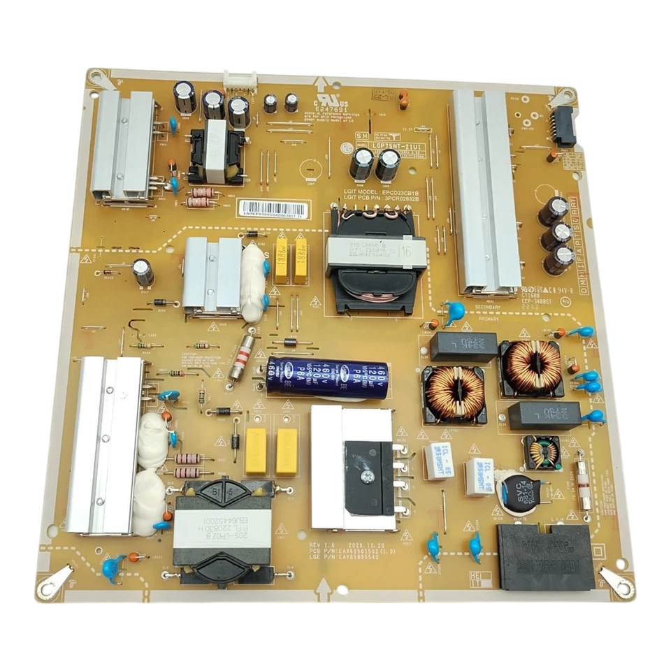 Материнская плата LG 75UP7300PUC, блок питания, динамики, кабели... - Изображение 3 из 4