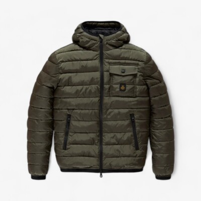 Piumino Refrigiwear Josh Jacket Uomo NY0185 Giubbino Verde