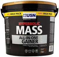 Usn Hyperbolic Mass All-in-one Gainer Shake Powder, Chocolate - 6 Kg Usn Hyperbolic Mass All-in-one Gainer Shake Powder, Chocolate - 6 Kg