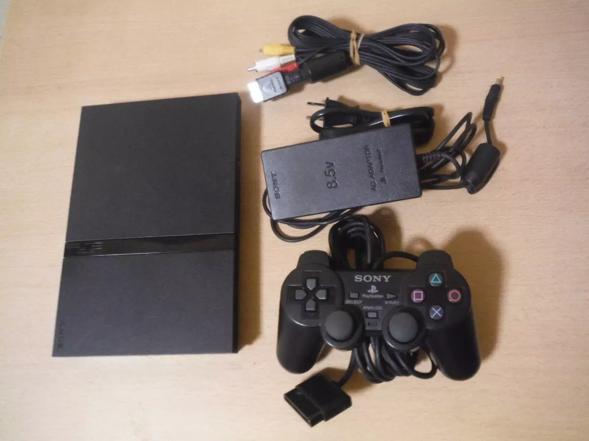 Sony PlayStation 2 PS2 Silver Slim Game Console Full BOX NTSC-Japan Fast  Ship