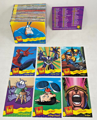 FOX KIDS NETWORK Fleer Wal-Mart 1995 Complete Card Set X-MEN THE