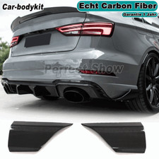 Carbon Heck Lippe Spoiler Splitter Diffusor Canard Passt für Audi RS3 Limo 17-21