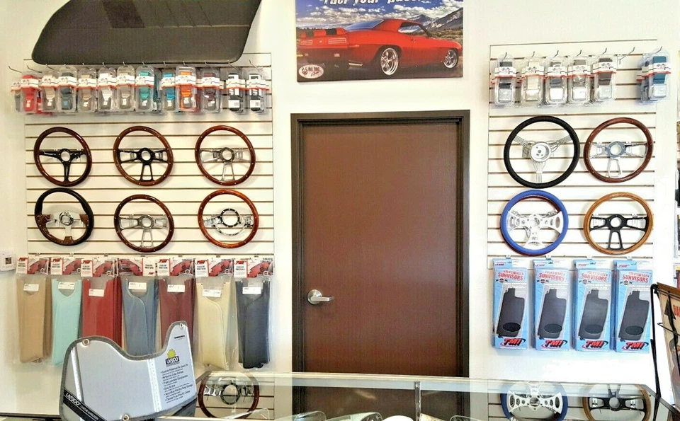 Impala 1969-1994, Bel Air, Caprice 14" Billet y kit de volante azul Foto 3 de 4