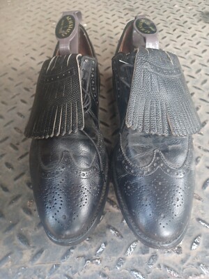 Allen Edmonds Wing Tip Golf Shoes 1/2 B Lancaster Made USA Soft  Spikes