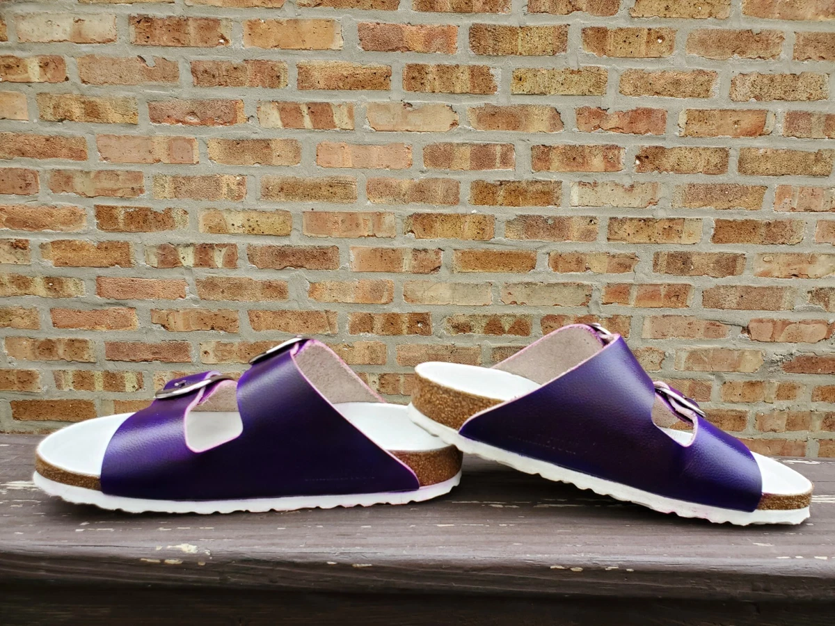 Birkenstock arizona store metallic violet